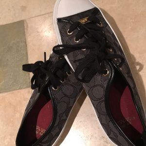 Coach Signature Canvas Empire Sneaker - Size 8 Blk